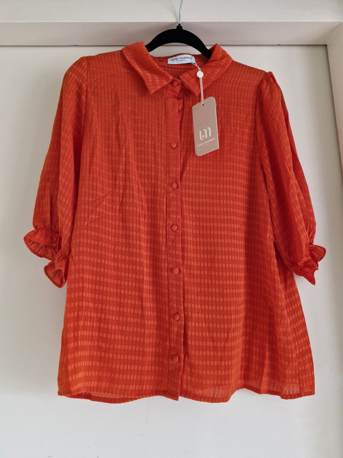 Blouse oranje van lofty manner, Lofty Manner, Maat 42/44 (L), Nieuw, Oranje