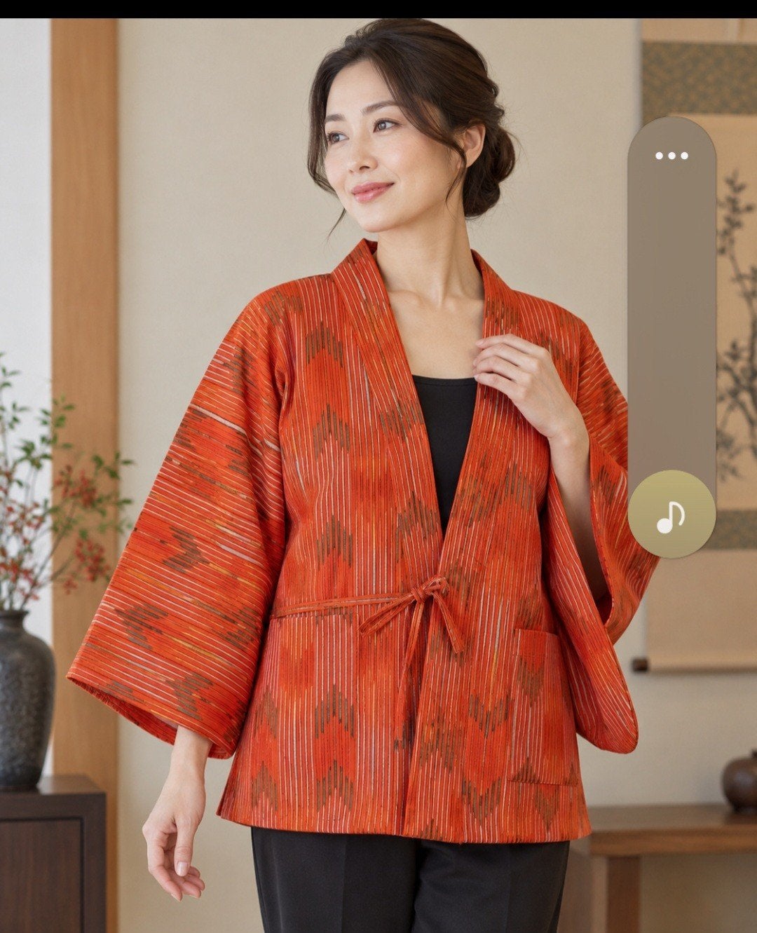 Prachtig vintage Japans kimonojasje – Ginza Beniya Tokyo – v, Ophalen of Verzenden, Zo goed als nieuw