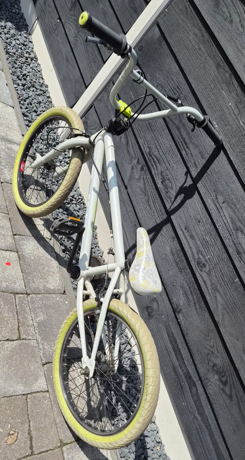 Witte BMX fiets - Perfect voor stunts en plezier!, Ophalen, Gebruikt, Staal, Onbekend