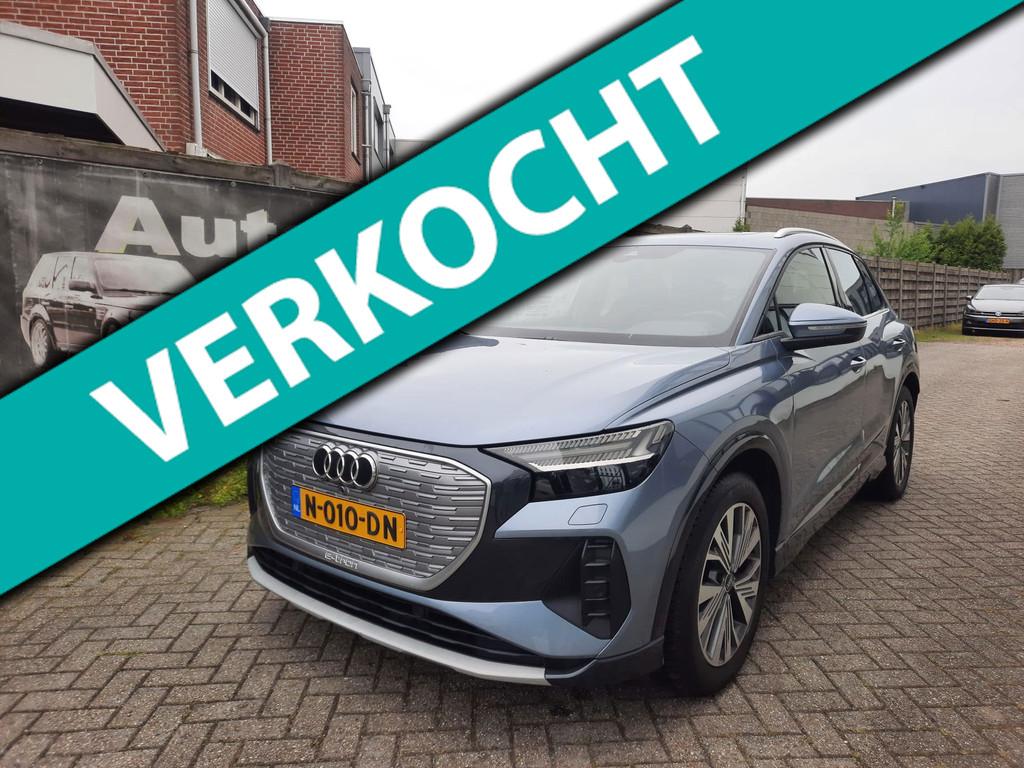 Audi Q4 e-tron 40 Launch edition Advanced Plus 77 kWh PANORA, Automaat, Gebruikt, Blauw, Origineel Nederlands