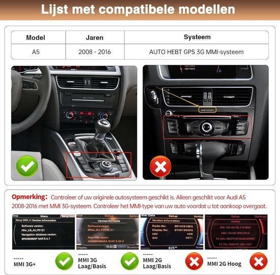 8,9 inch CarPlay Scherm – Draadloos Infotainmentscherm, Corvance B.V., Verzenden, Nieuw, Corvancebol@gmail.com