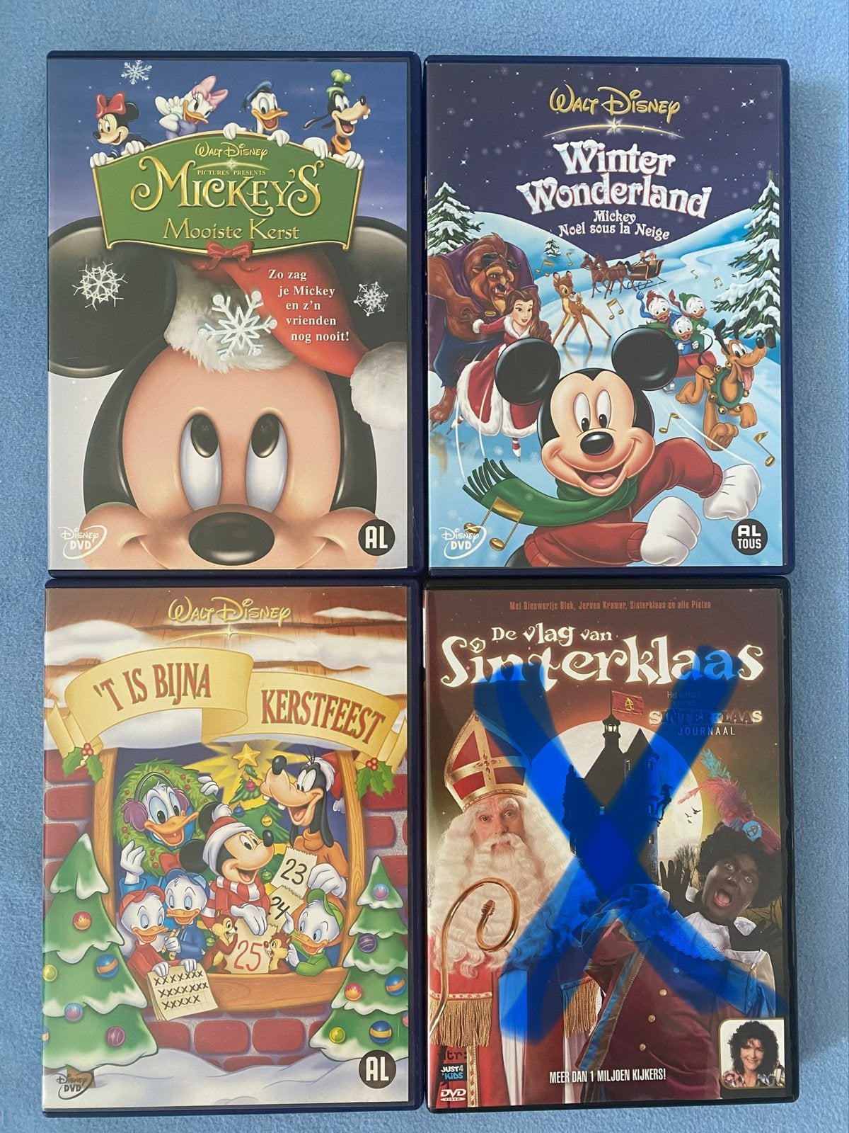 Disney Kerst DVD's: Mickey's Mooiste Kerst, Winter Wonderlan, Animatie, Nederlands, Zo goed als nieuw, Inclusief doosje