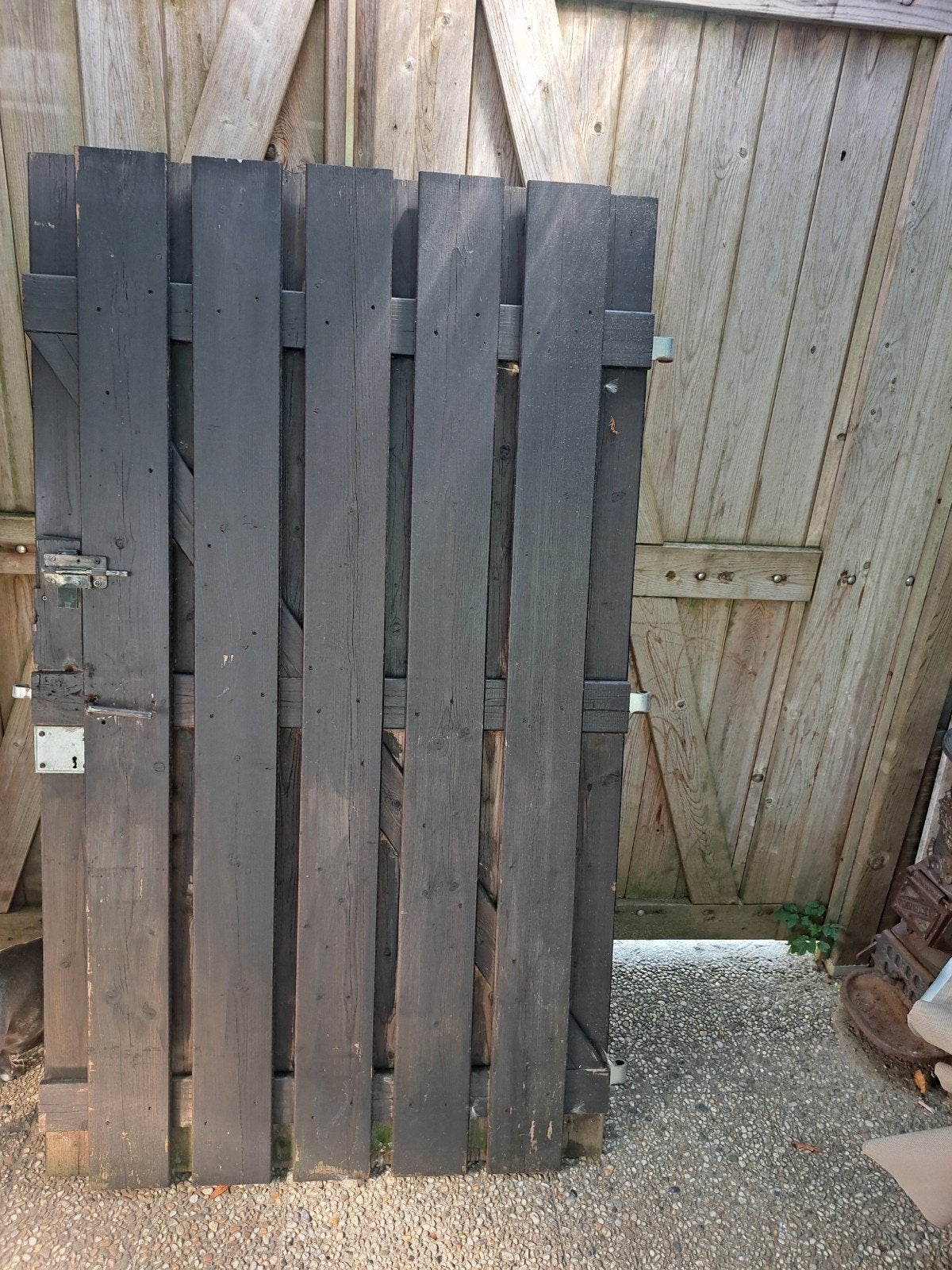 Poort deur 180/105, Tuin en Terras, Ophalen, Hout, Minder dan 3 meter, 1 tot 2 meter