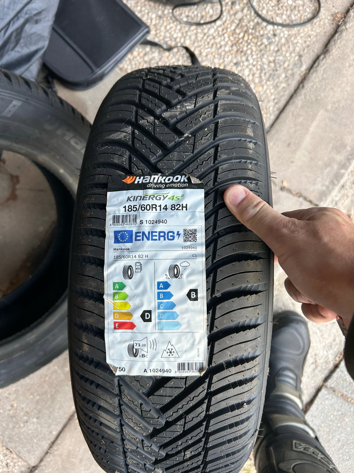 2 Nieuwe All Season Banden 185/60R14 82H Hankook Kinergy 4S2, Ophalen, 14 inch, Nieuw, 185 mm