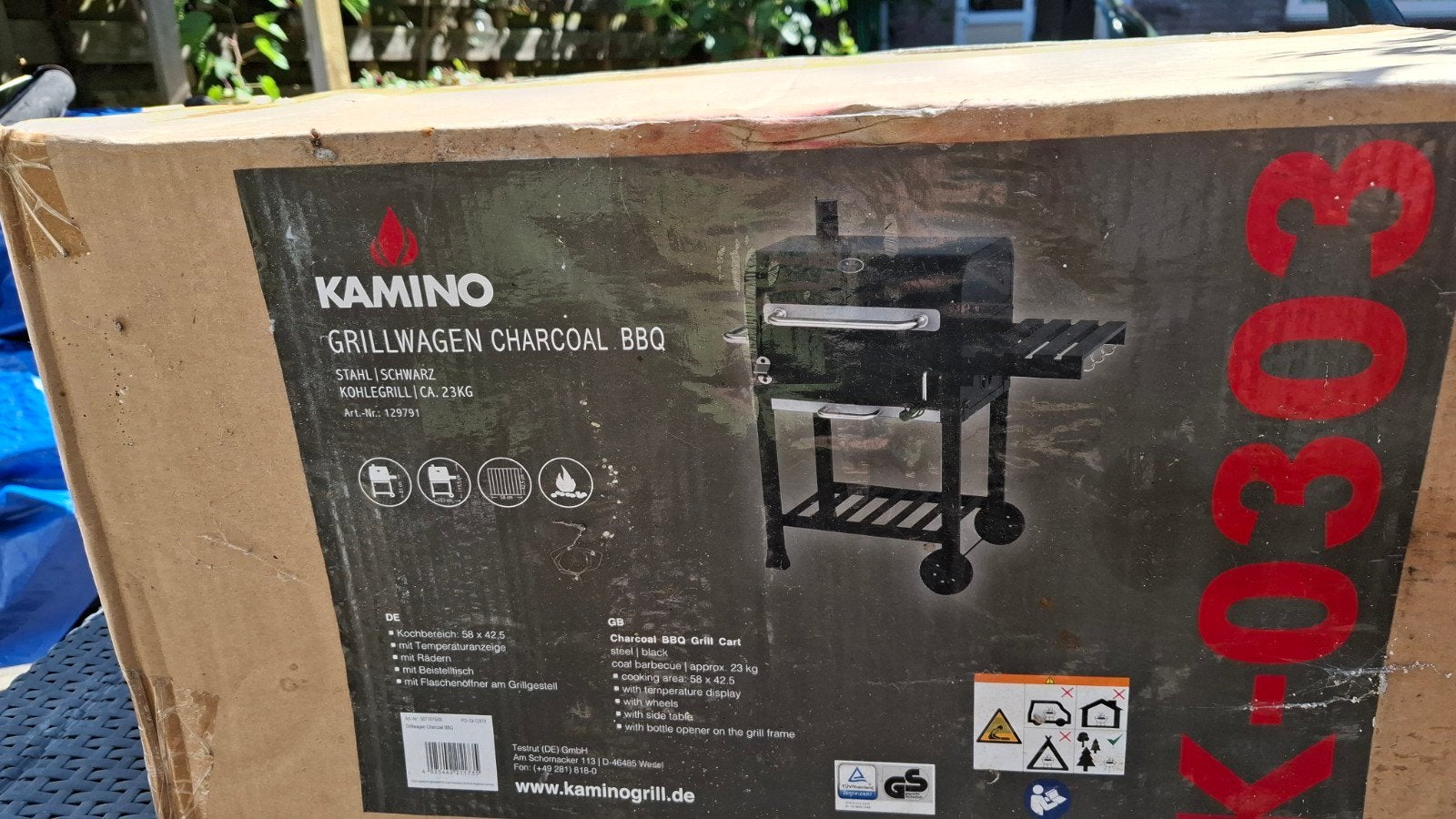 Barbecue Nieuw, Tuin en Terras, Houtskoolbarbecues, Ophalen, Nieuw