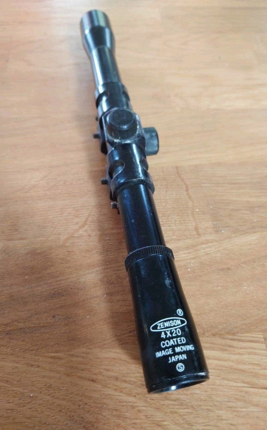 Vizier richtkijker 4x20 gecoat voor PCP of luchtbuks, Ophalen of Verzenden, Gebruikt