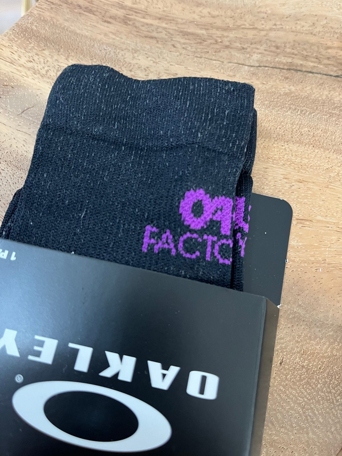 Oakley Factory Pilot Sokken - Maat 39-42 - Zwart/Paars, Kleding | Heren, Sokken en Kousen, Ophalen, Nieuw, Maat 39 t/m 42, Zwart