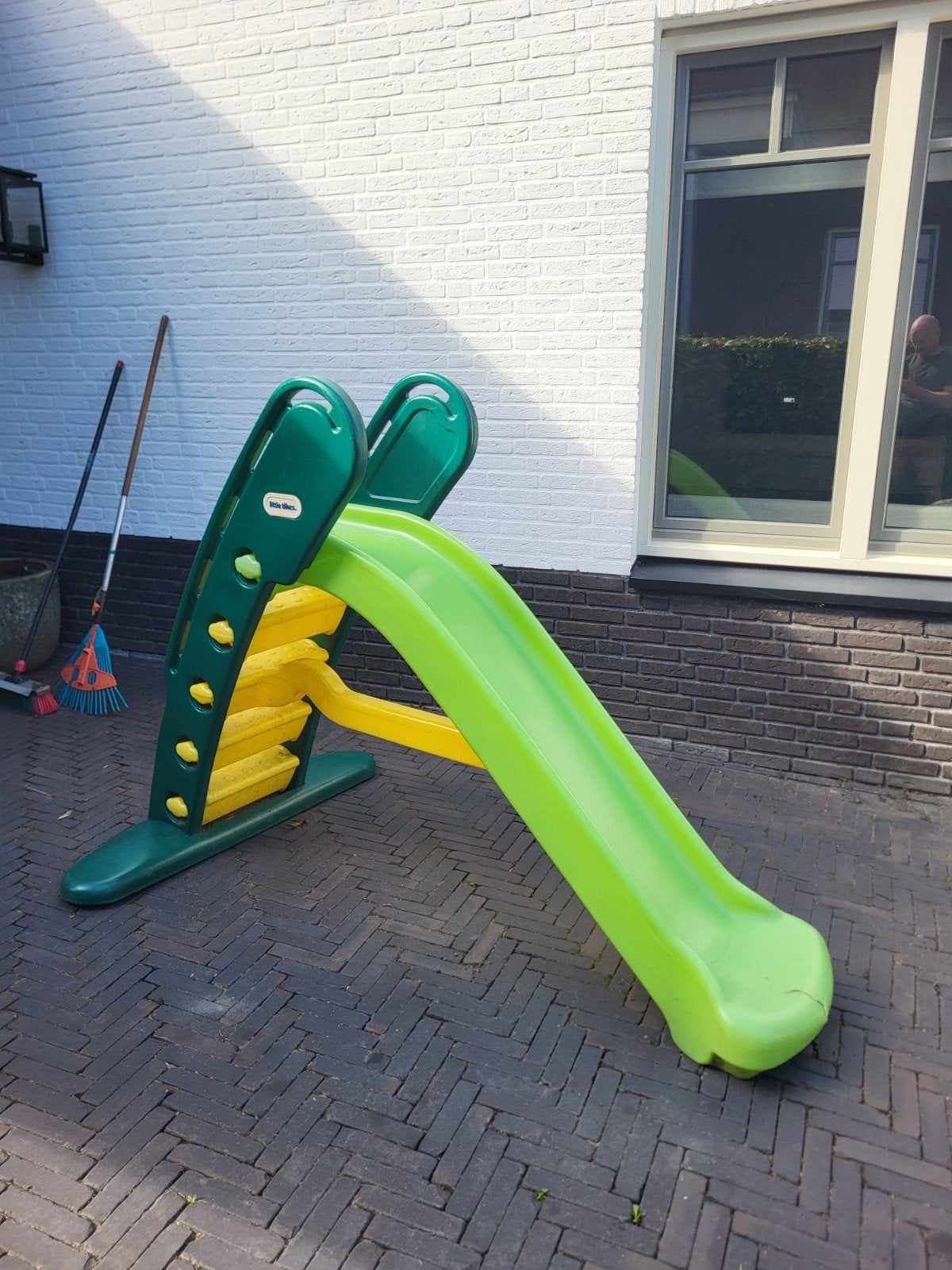 Groene glijbaan voor kinderen, Ophalen, Gebruikt, Glijbaan