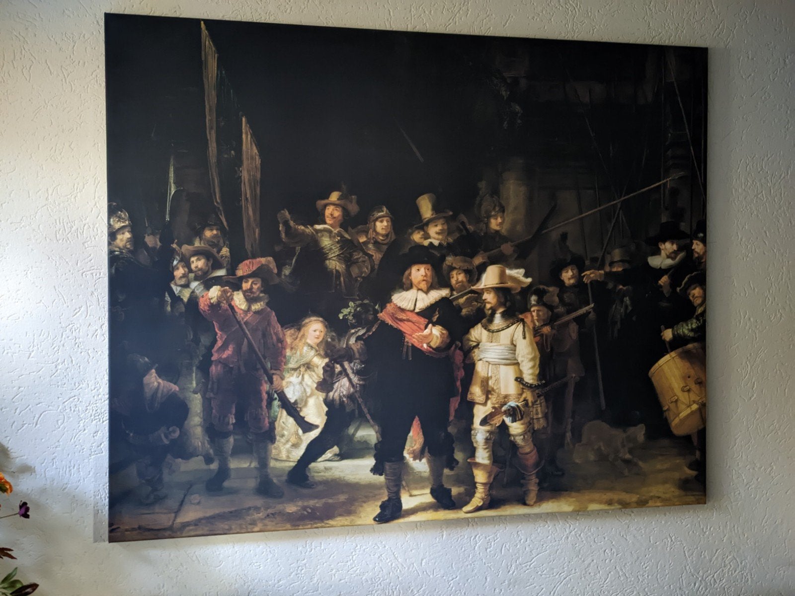 Nachtwacht XXL canvas, Antiek en Kunst, Ophalen