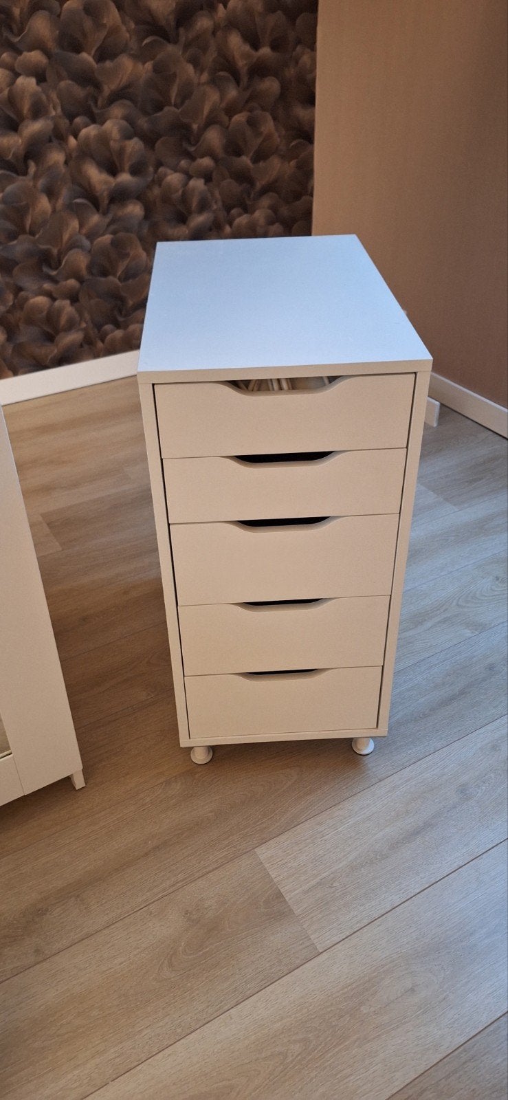 Witte ikea Alex ladenkast op pootjes met 5 laden, Ophalen