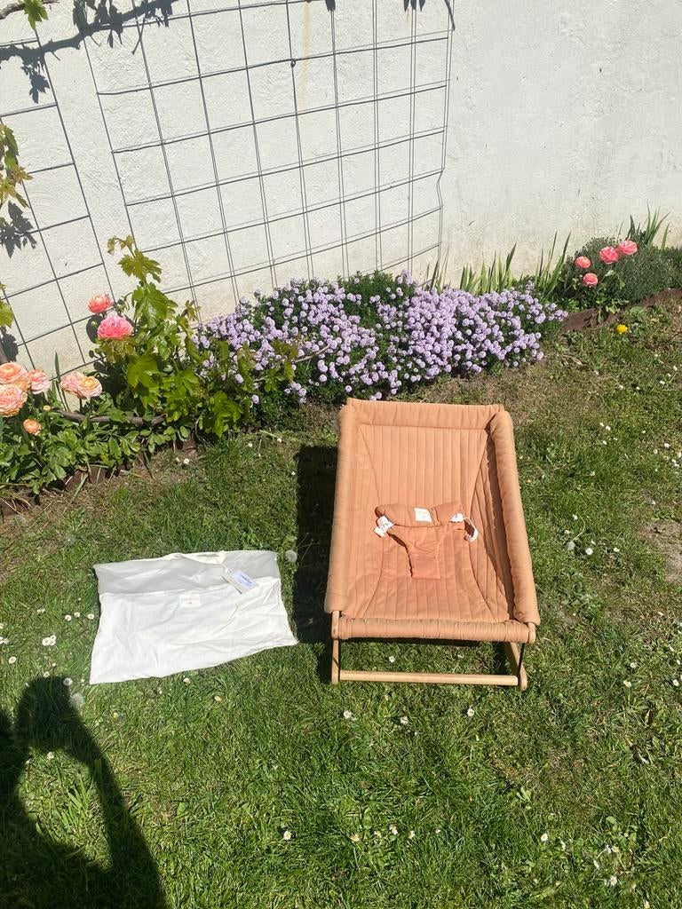 Nobodinoz  Growing green bouncer wipstoel schommelstoel baby, Kinderen en Baby's, Wipstoeltjes, Gebruikt, Verzenden