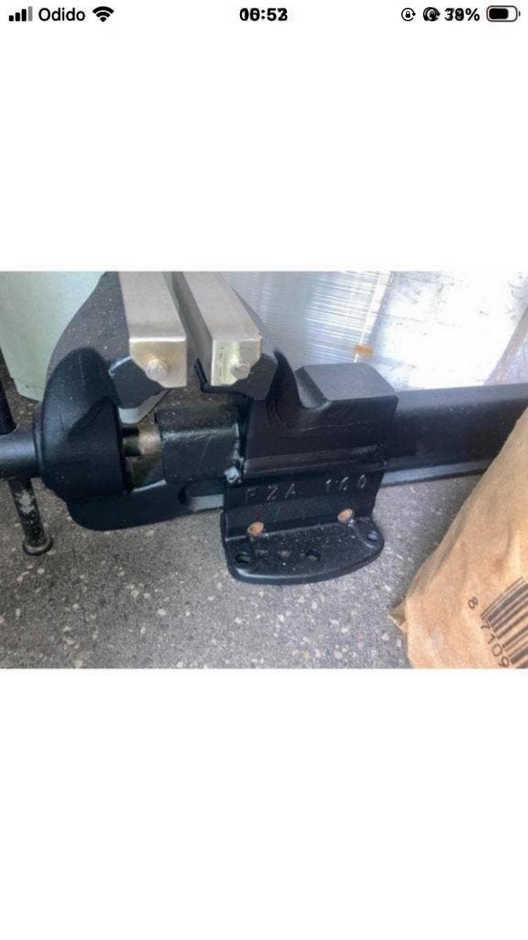 bankschroef 160mm fza, Ophalen