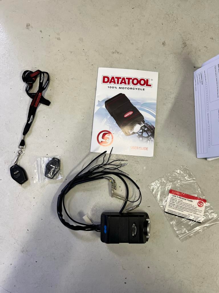 Triumph Datatool alarmsysteem motorfiets, Ophalen, Gebruikt