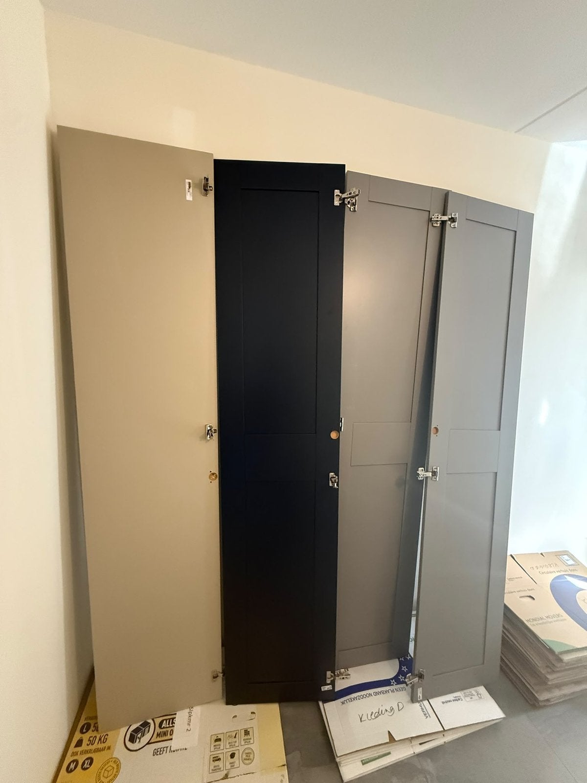 IKEA Grimo en Forsand kastdeuren - diverse kleuren, Huis en Inrichting, Ophalen, Minder dan 50 cm, Gebruikt, 200 cm of meer