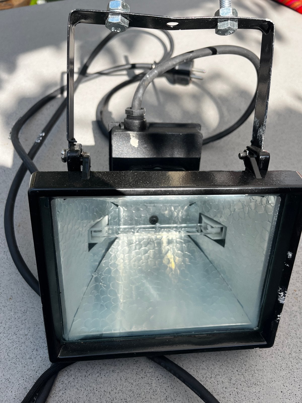Bouwlamp 500W - Zie ook mijn andere advertenties voor statie, Ophalen of Verzenden, Gebruikt, 500 watt of meer, Lamp met armatuur