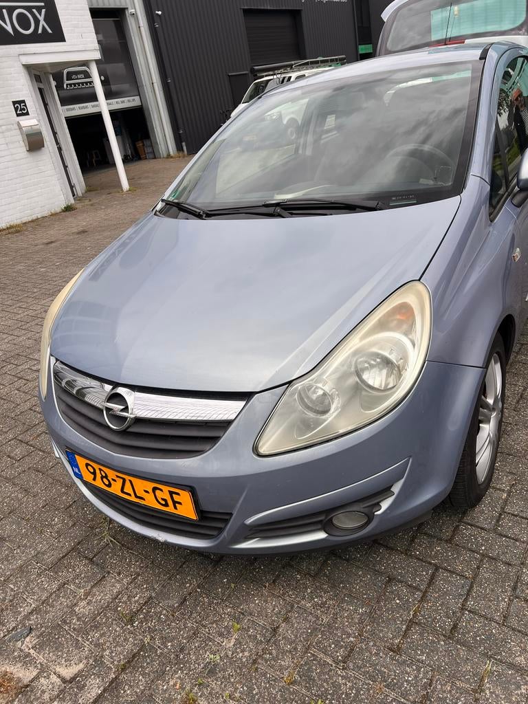 Opel Corsa 1.2 16V 3D WR 2008 Blauw LPG en fietsendrager, Auto's, Opel, Voorwielaandrijving, 40 €/maand, 4 cilinders, Blauw