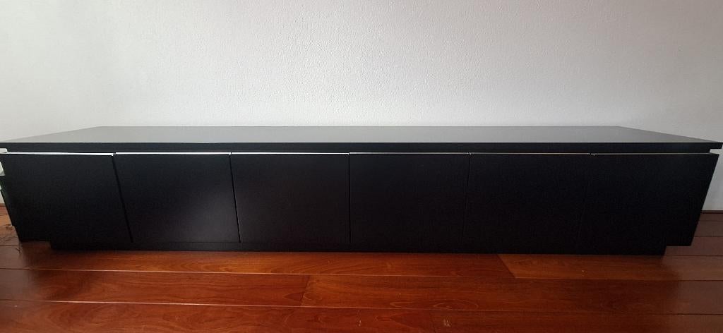 modern zwart televisie-meubel van Interlübke, Ophalen, Gebruikt, 200 cm of meer, Minder dan 100 cm