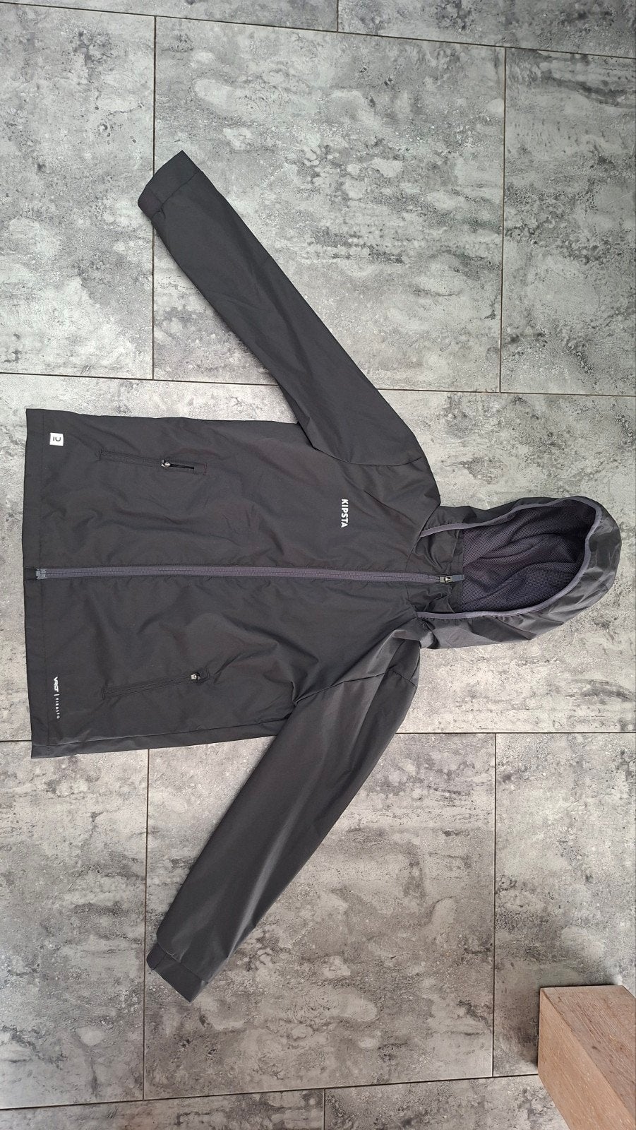 Regenjas merk Kipsta 7-8 jaar 128-134, Kleding | Heren, Zwart, Kipsta, Overige maten, Ophalen of Verzenden