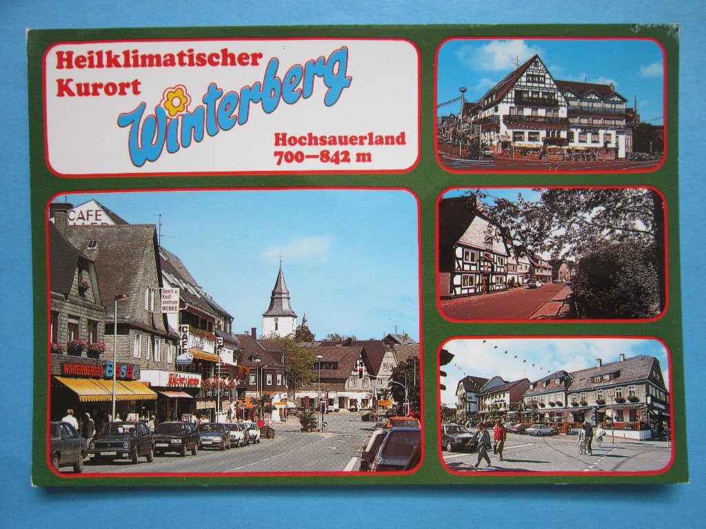 Ansichtkaart: Duitsland, Winterberg, Hochsauerland 700-842m, Ophalen of Verzenden, 1980 tot heden, Gelopen, Duitsland
