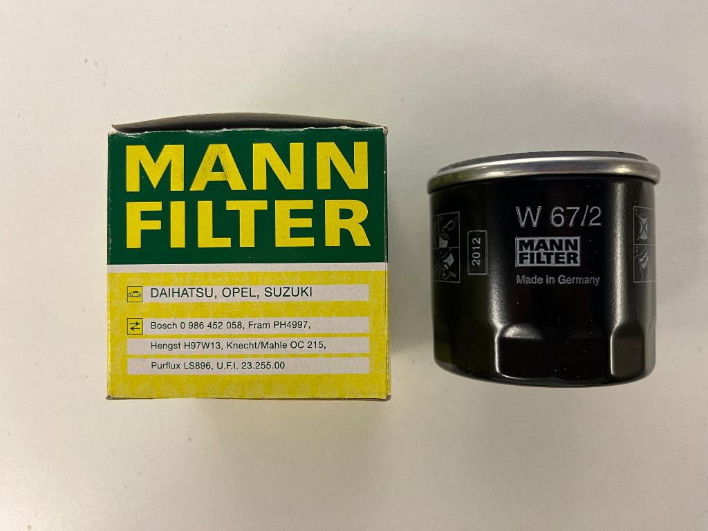 GRATIS: Nieuw Mann Oliefilter W67/2, Auto-onderdelen, Ophalen, Nieuw