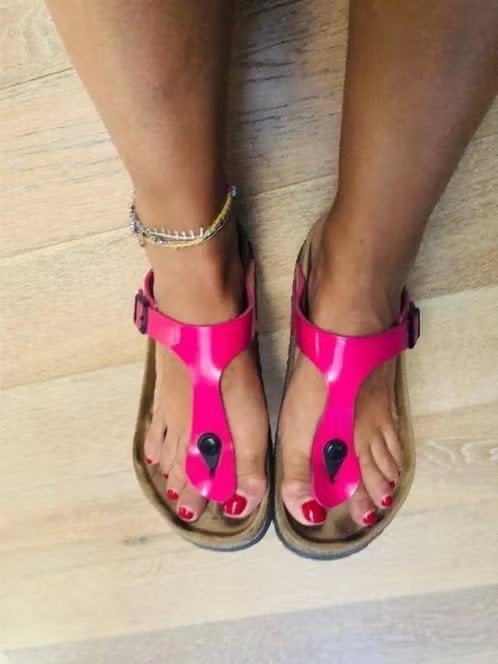 BIRKENSTOCK GIZEH ROZE 37 NU GRATIS VERZENDING PER POST, Slippers, Verzenden, Zo goed als nieuw, Roze