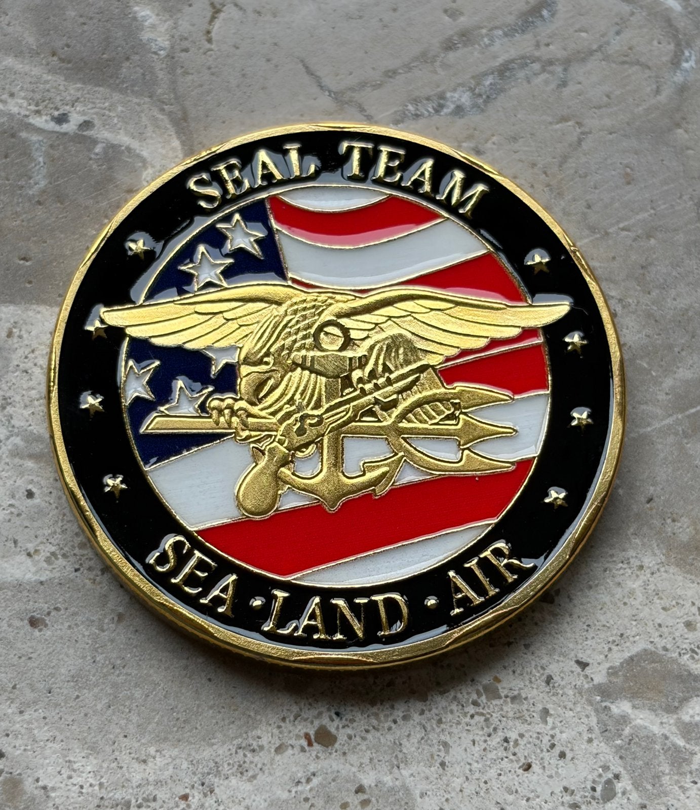 US Navy Seals coin, Verzamelen, Ophalen of Verzenden, Marine, Amerika, Embleem of Badge