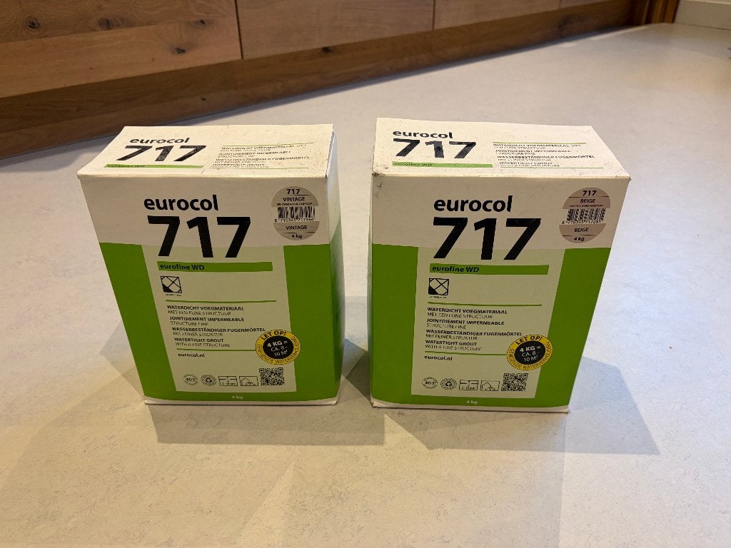 Eurocol 717 voegmiddel vintage & beige, geopend, Ophalen, Overige materialen, Gebruikt, Overige typen