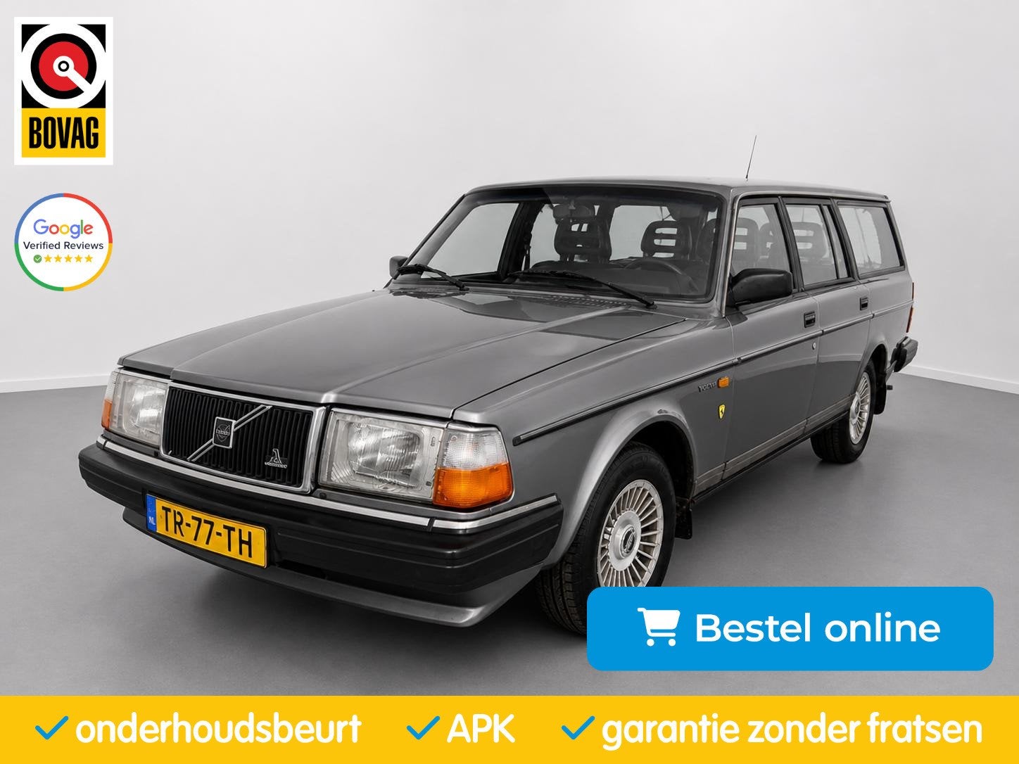 Volvo 240 2.3 GL, Auto's, Volvo, Automaat, Gebruikt, 4 cilinders, Met garantie (alle)