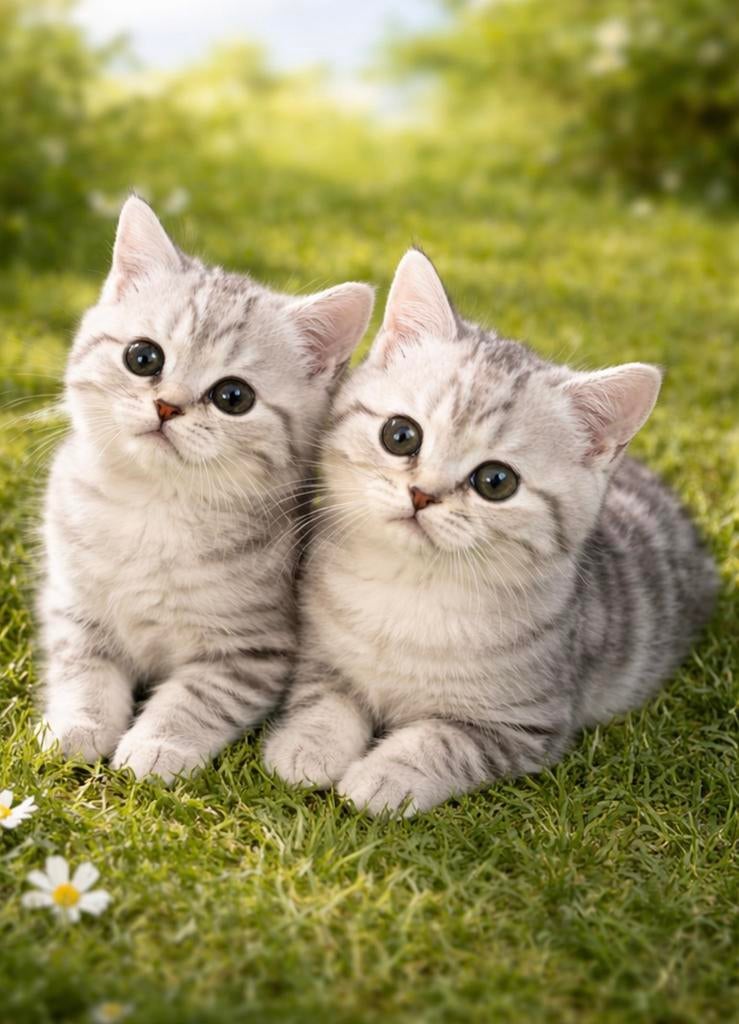 Excl->Bkorthaar blotched kittens met stamboom | Prachtig duo, Dieren en Toebehoren, Katten en Kittens | Raskatten | Korthaar, Meerdere dieren