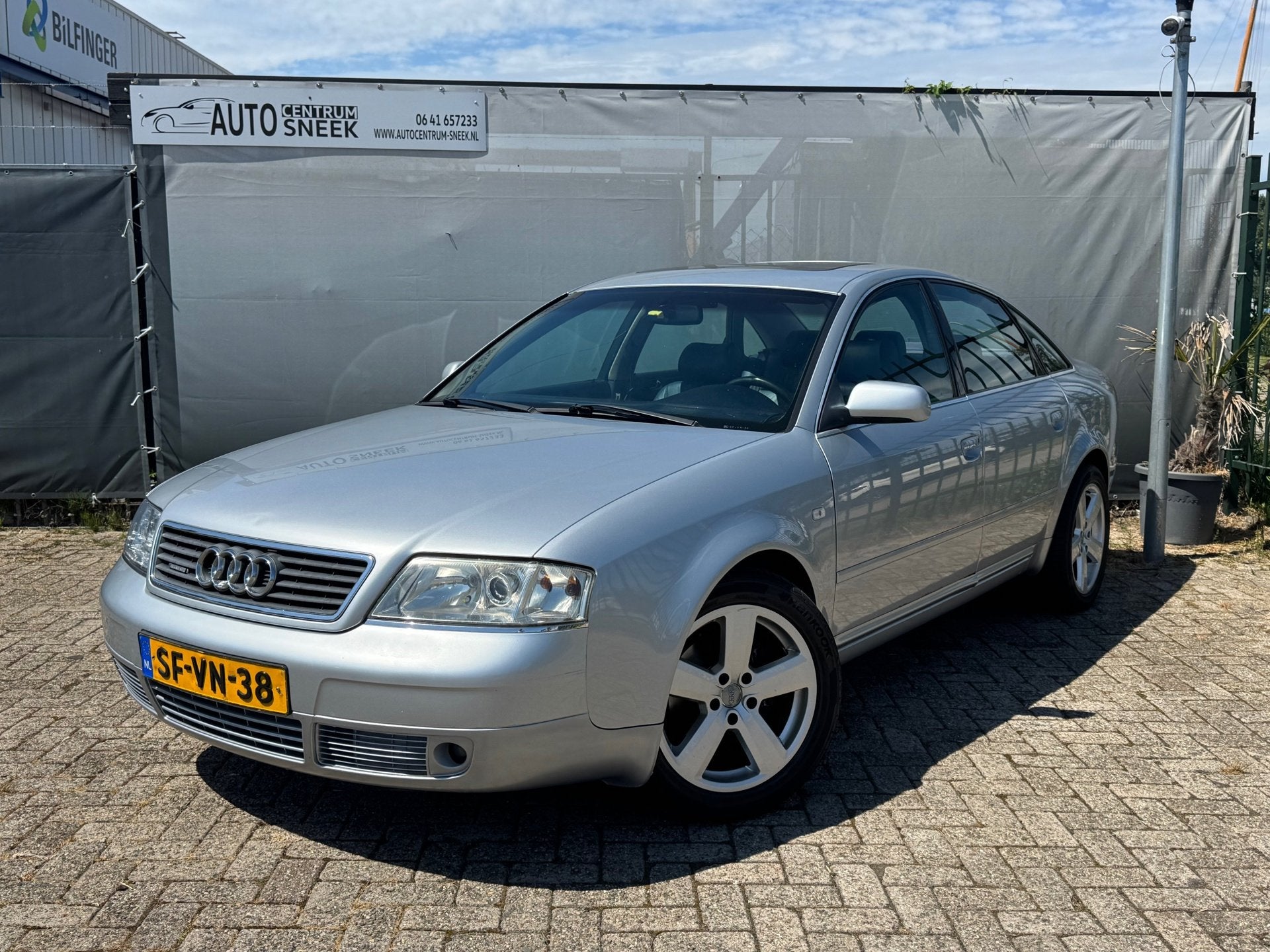 Audi A6 Limousine 2.8 Quattro AUT-NWE APK-Clima-Cruise-Leer, Auto's, Audi, Gebruikt, Bedrijf, Vierwielaandrijving, Blauw
