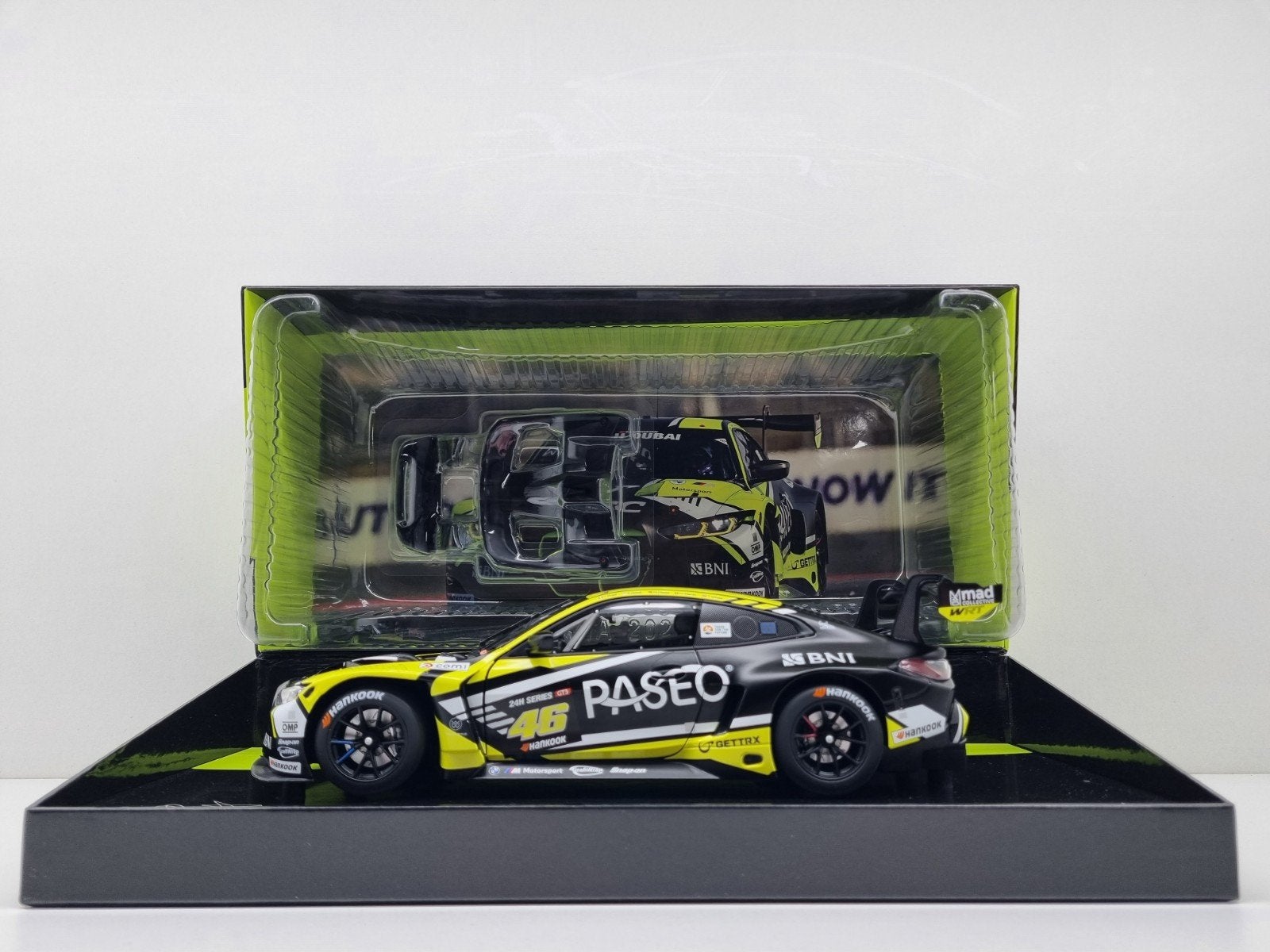 Minichamps
Bmw M4 GT3
#46 Valentino Rossi Team WRT
1:18 Nieu, Ophalen of Verzenden, Nieuw, Auto, MiniChamps