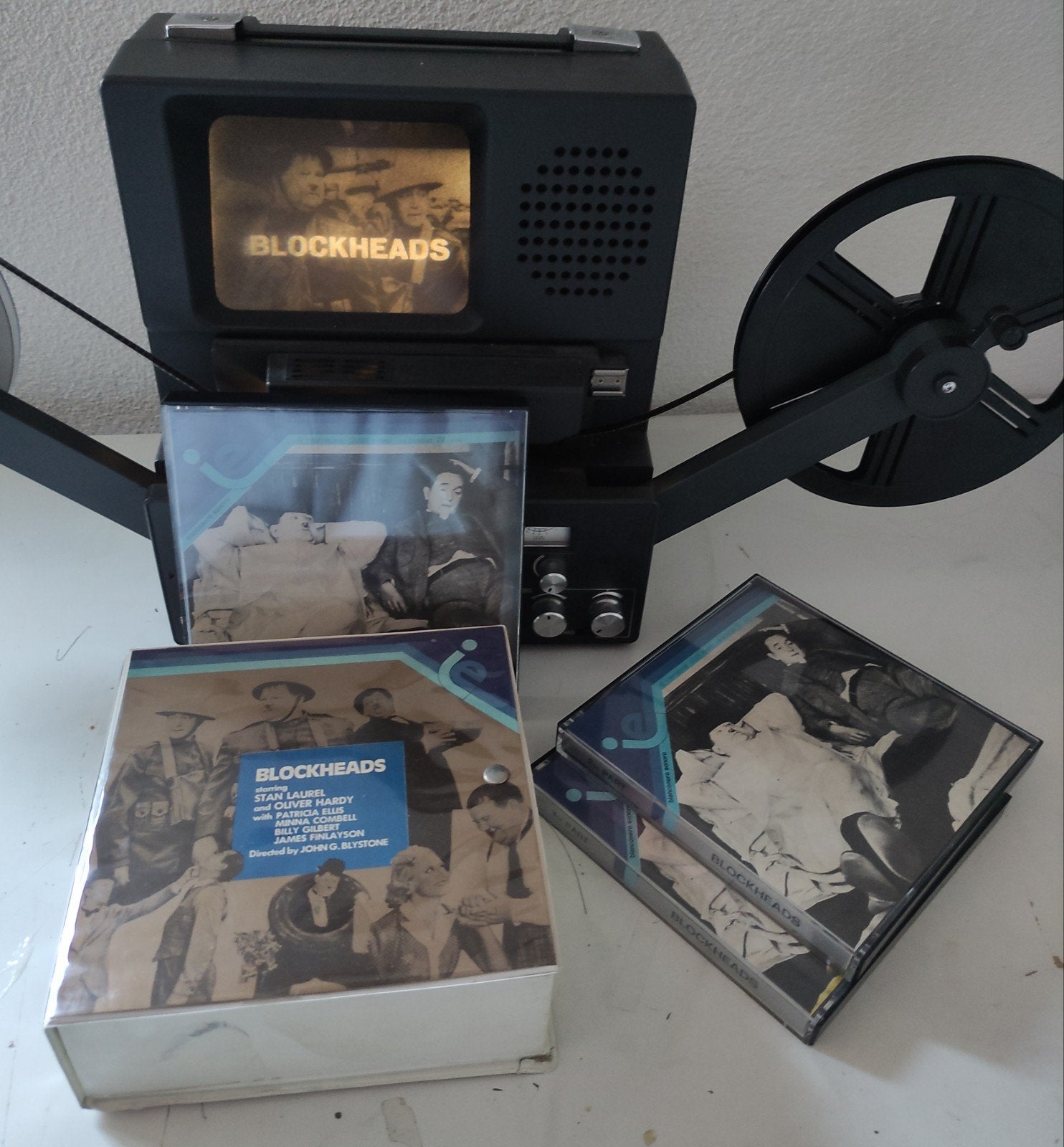 super 8 LAUREL & HARDY in BLOCKHEADS  3 x 120 METER GELUID, Ophalen of Verzenden, 8mm film