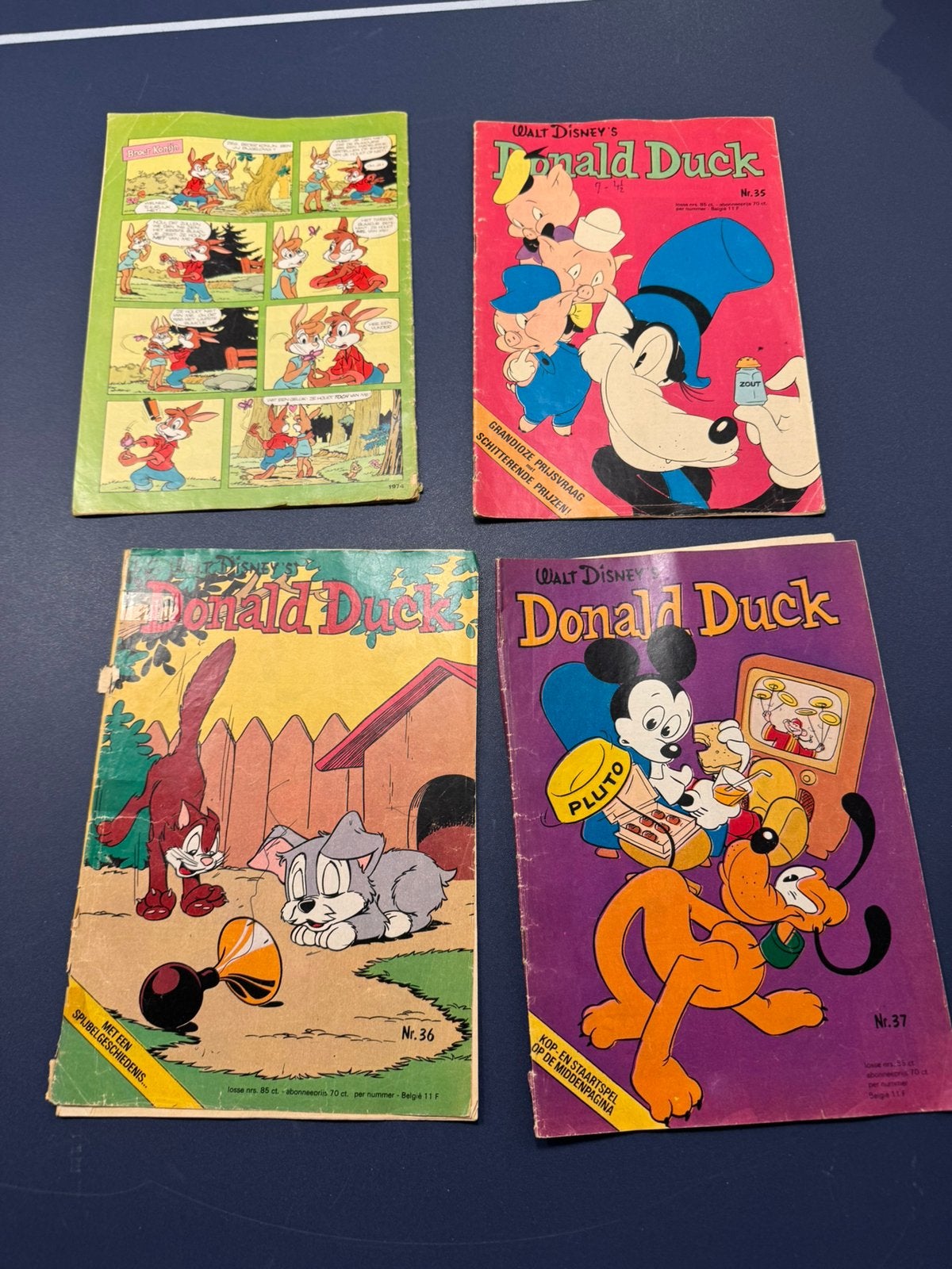 Walt disney donald duck stripblad 1974 nr 14 35 36 37, Gelezen, Europa, Ophalen of Verzenden, Meerdere comics