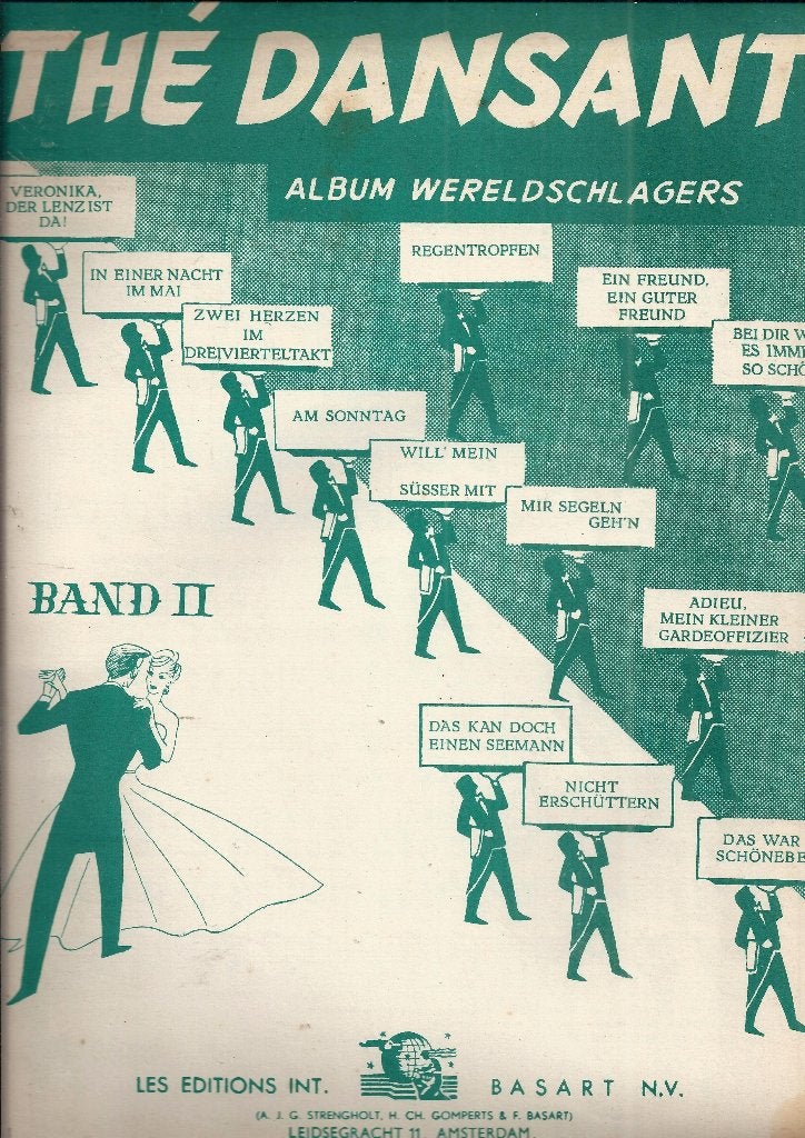 Bo1355 bladmuziek the dansant wereldschlagers, Ophalen of Verzenden, Gebruikt, Artiest of Componist, Populair
