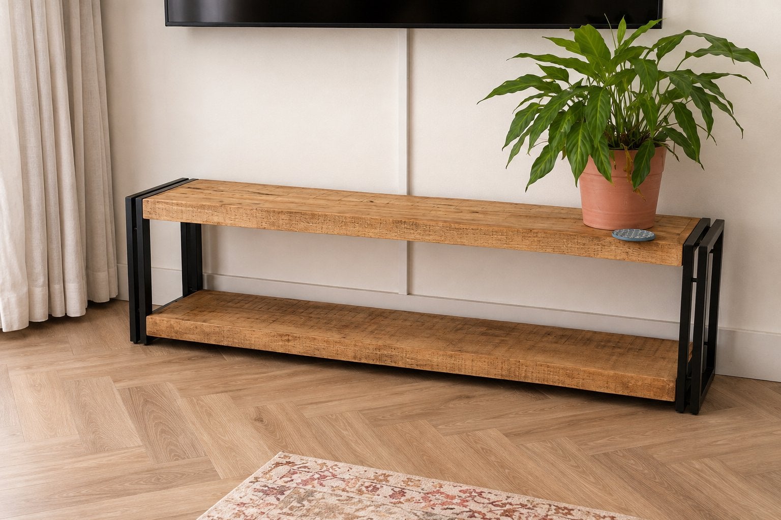 Tv meubel, Ophalen, 100 tot 150 cm, Zo goed als nieuw, Minder dan 100 cm
