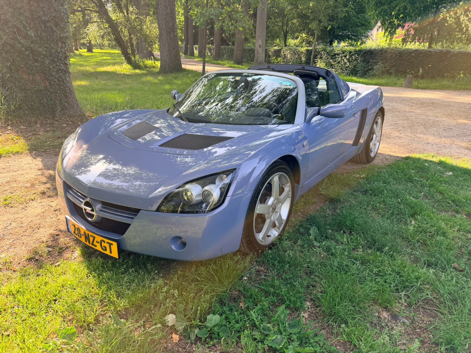 Opel Speedster 2.2 Targa 2004 Blauw, Auto's, Opel, Achterwielaandrijving, 4 cilinders, Origineel Nederlands, Overige kleuren