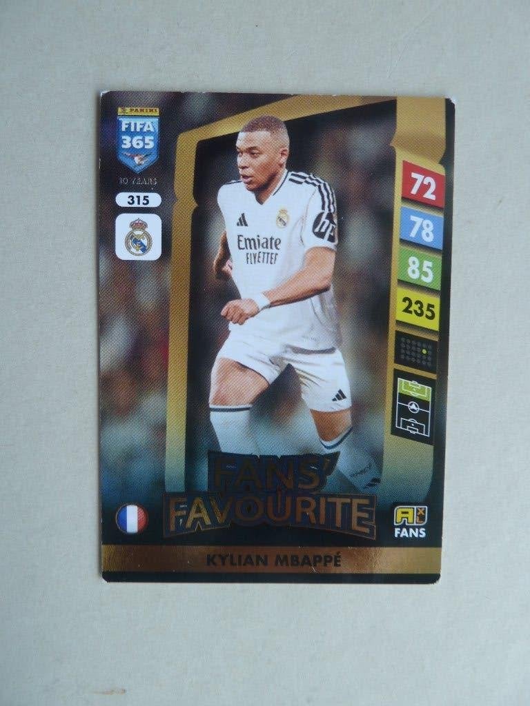 Panini Card Fifa 365. Kylian.Mbappe.  Fans Favorite, Ophalen of Verzenden, Zo goed als nieuw, Buitenlandse clubs, Poster, Plaatje of Sticker