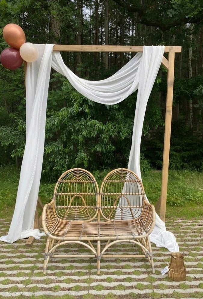 Houten trouwboog - bruiloft, Ophalen, Gebruikt, 125 tot 150 cm, Tweepersoons