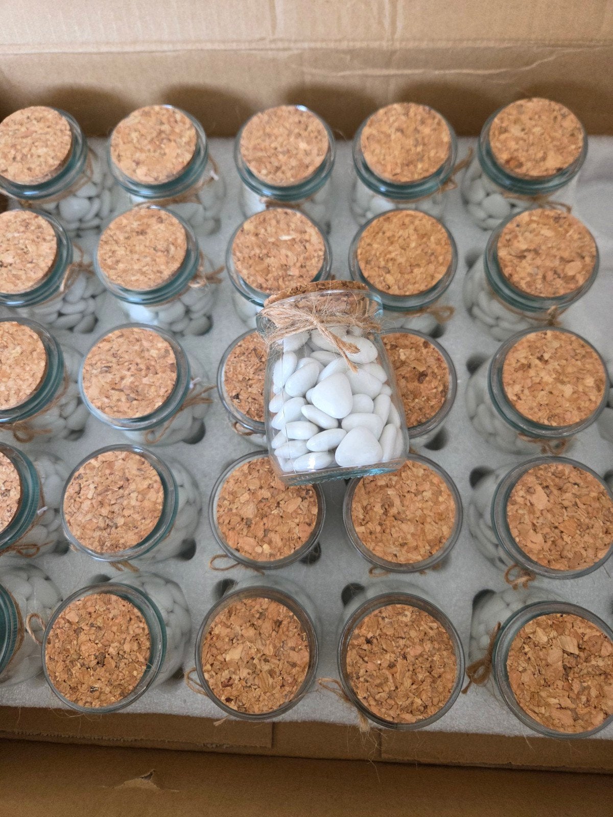 29x Potjes met Hartjes Chocolade - Bedankjes Bruiloft/Feest, Ophalen of Verzenden