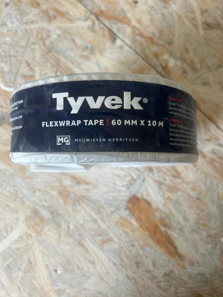 Tyvek FlexWrap tape - Luchtdichte en waterdichte afsluiting, Ophalen, Nieuw, Overige materialen, Dakisolatie