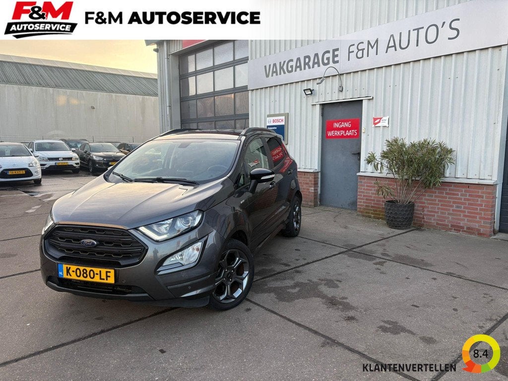 Ford EcoSport 1.0 EcoBoost ST-Line Black Clima, camera, Auto's, Ford, Voorwielaandrijving, 125 pk, Gebruikt, Euro 6