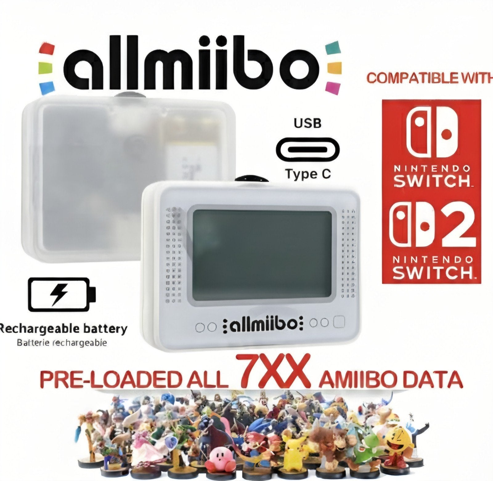 Allmiibo Emulator alle Amiibo's in één kastje, Ophalen of Verzenden, Draadloos, Nieuw, Switch