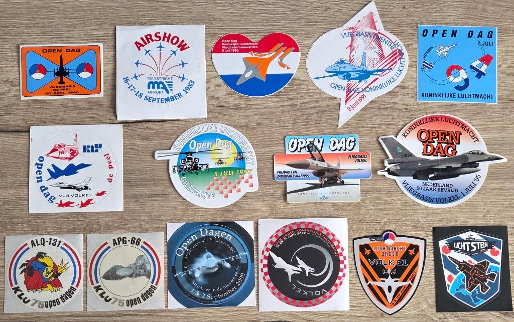 stickers Defensie/Luchtmacht KLu 15, Ophalen of Verzenden, Luchtmacht, Nederland, Embleem of Badge