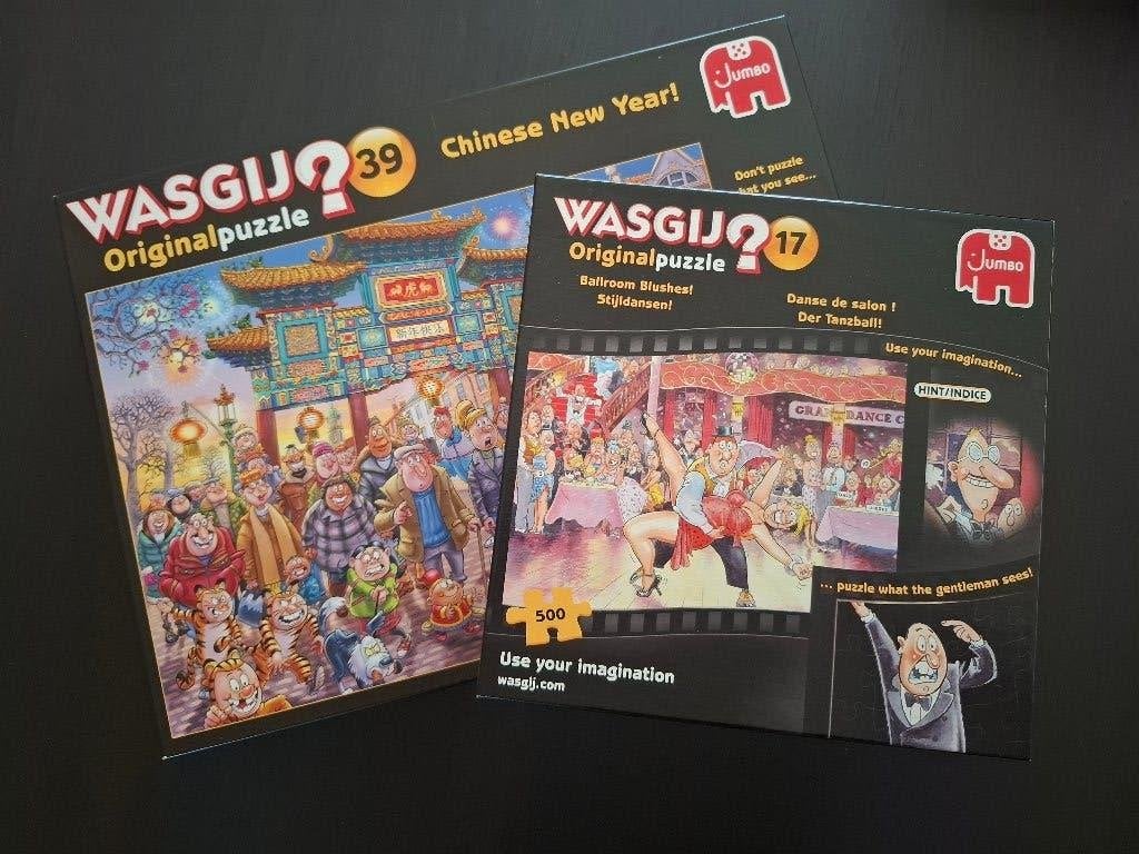 Twee mooi puzzels van WAS GIJ?, Ophalen, 500 t/m 1500 stukjes, Zo goed als nieuw, Legpuzzel