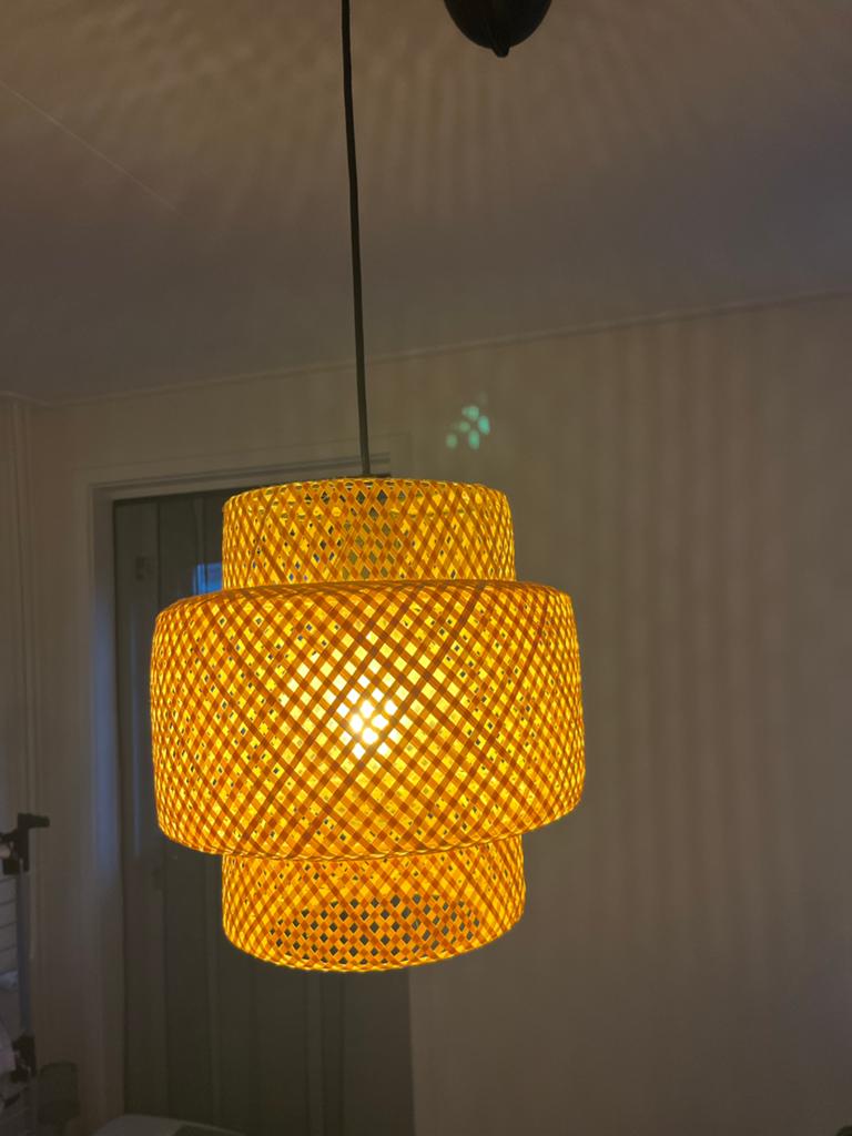 IKEA Sinnerlig hanglamp, Ophalen of Verzenden, Gebruikt, Hout, Minder dan 50 cm