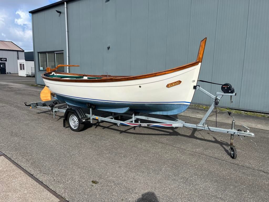 Italiaanse Gozzo sloep, Watersport en Boten, Sloepen, Ophalen, Binnenboordmotor, Diesel, Zo goed als nieuw