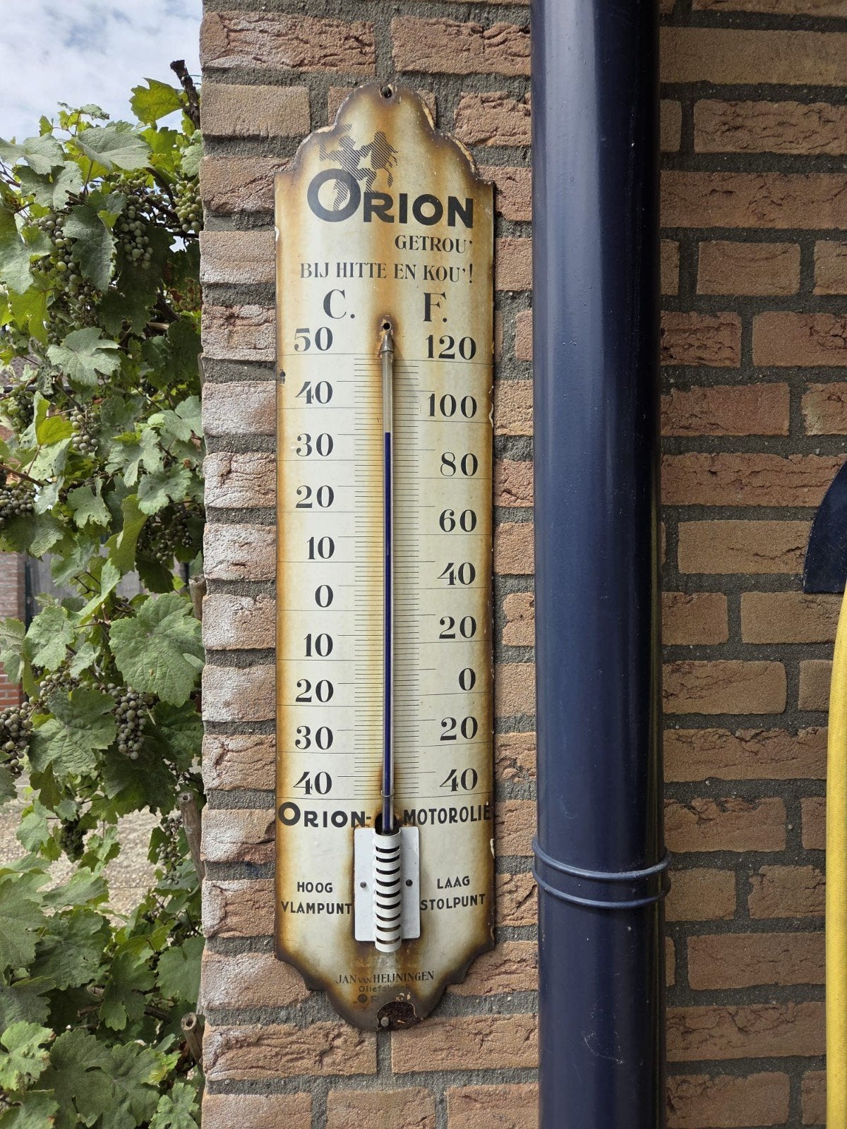 Vintage Orion Thermometer - Emaille, Ophalen