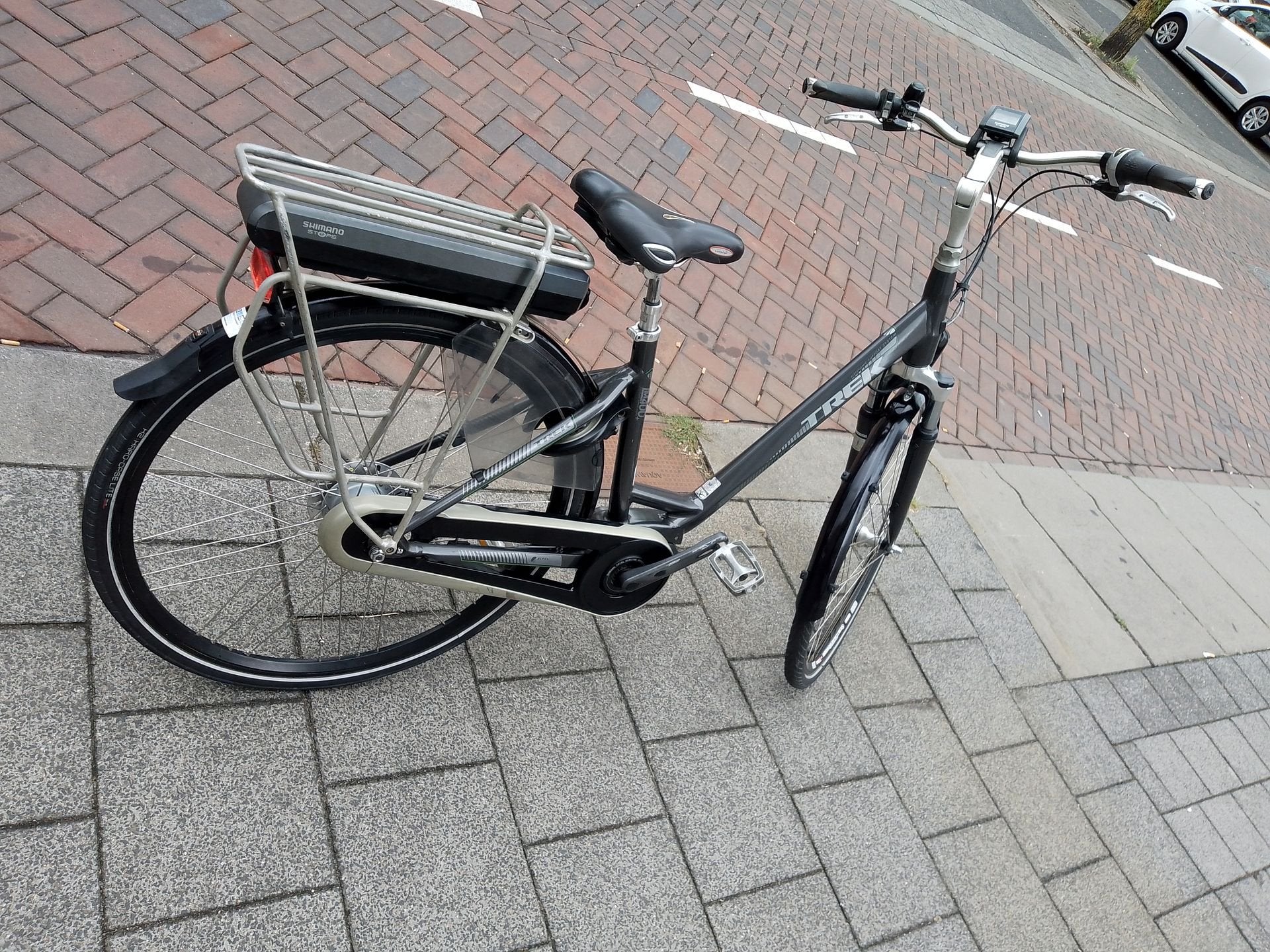 Trek LM400 d46 elektrische damesfiets Shimano middenmotor, Fietsen en Brommers, Overige merken, Gebruikt, -, -