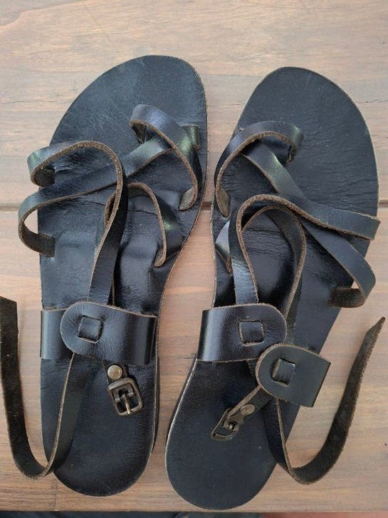 Sandalen, Zwart, Gedragen, Sandalen of Muiltjes, Ophalen of Verzenden