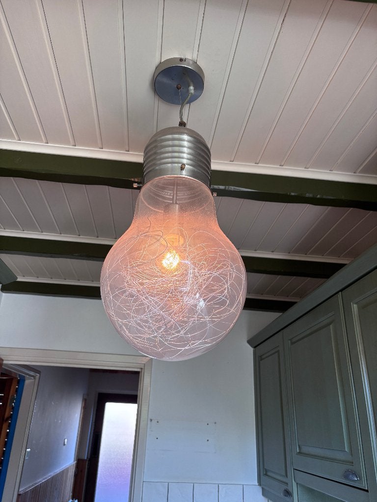 Design hanglamp, Huis en Inrichting, Lampen | Hanglampen, Ophalen, Gebruikt, Glas, E27 (groot)